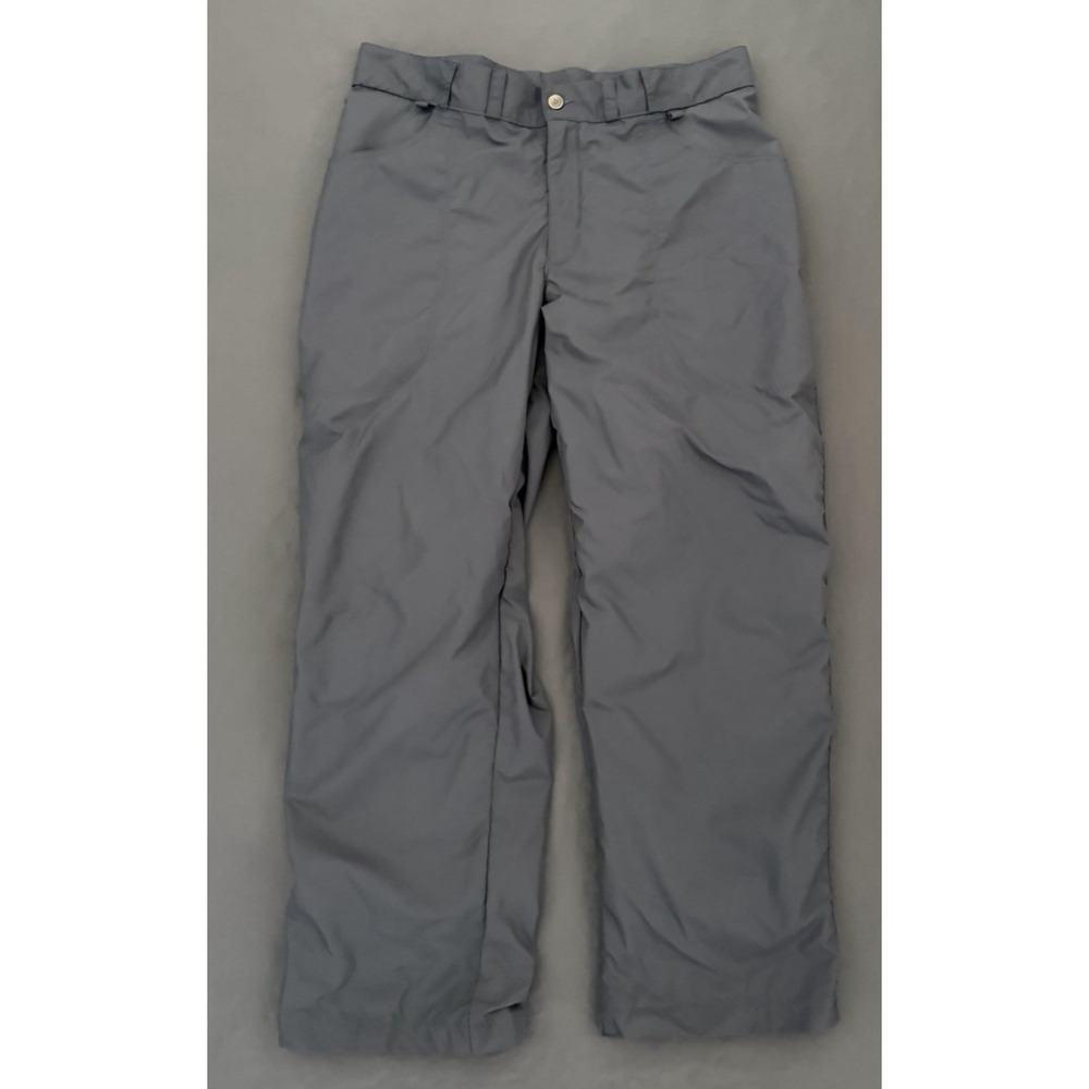 Patagonia Snow Pants Mens Size 36 Gray Elastic Waist Outdoors Fleece Lined